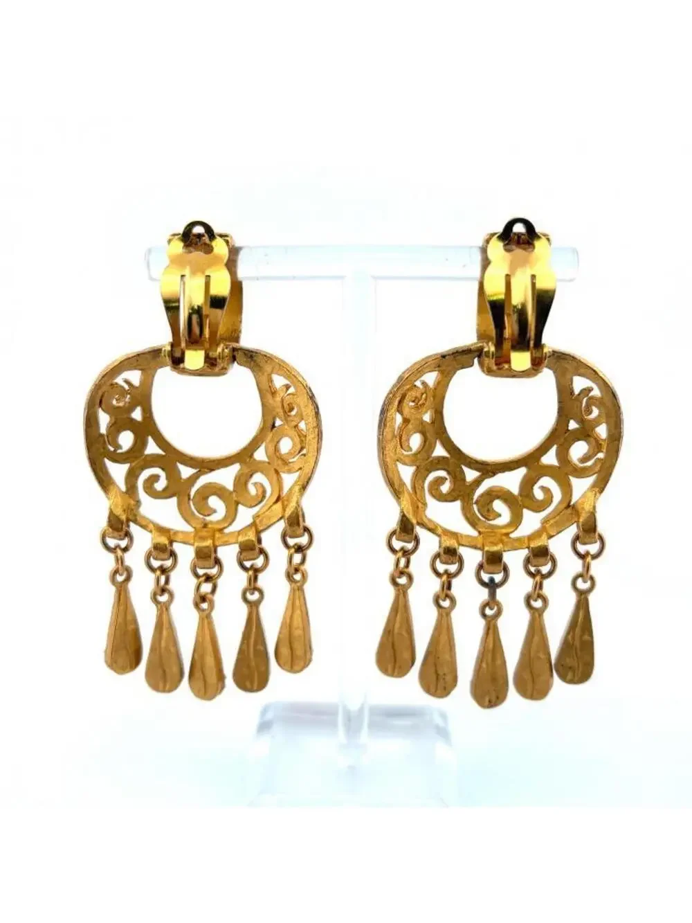 Chanel Cc Logo Clip-On Earrings Metal #247073C11B